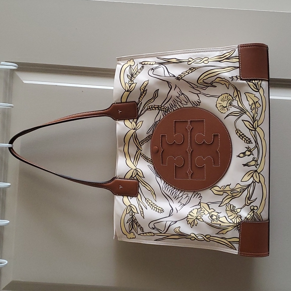 Tory Burch Ella Morning Crane Tote ( Tote ONLY)